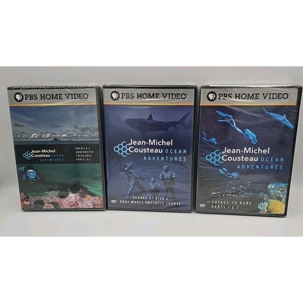 Jean-Michel Cousteau Ocean Adventures PBS Home Video 3 DVD Set Documentary 2006